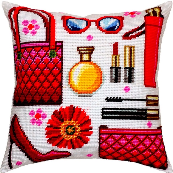 Hand Made Needlepoint Pillow